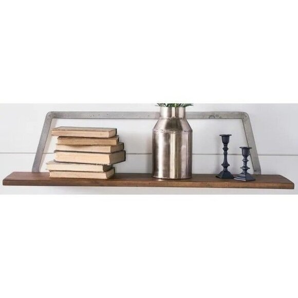 Magnolia‎ Home by Joanna Gaines Medium Single Bracket Wood Shelf - Picture 1 of 8